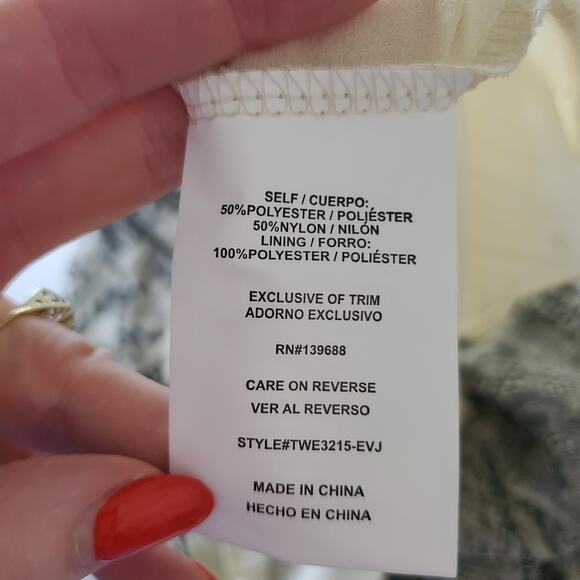 Altar'd State Lace Top Womens Large Black Cream Sheer Dark Romantic Whimsigoth - Picture 8 of 9